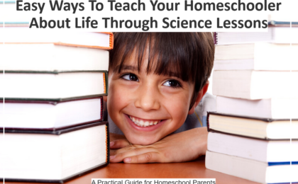 The girl is smiling while holding a book with a thread