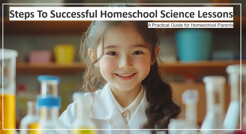 The girl is playing or having fun in the science lab